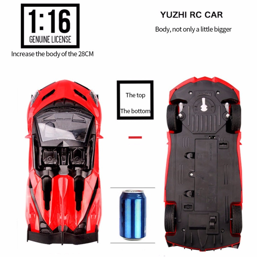 Coche de Carreras a Control Remoto 1:16 con Luces LED