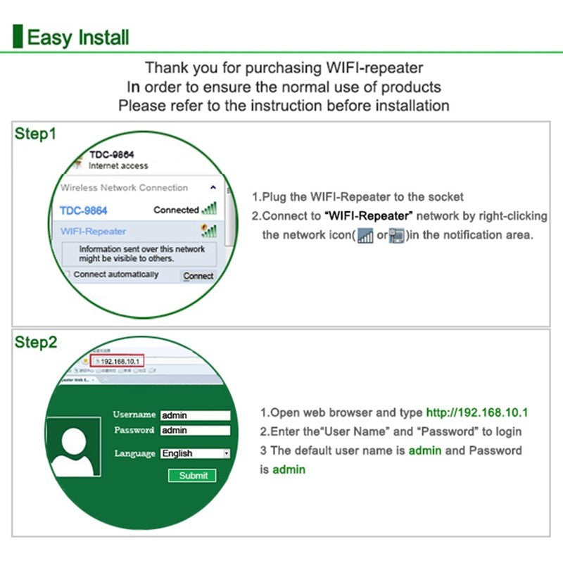 📶 Amplificador de Señal WiFi – Repetidor Inalámbrico 300Mbps