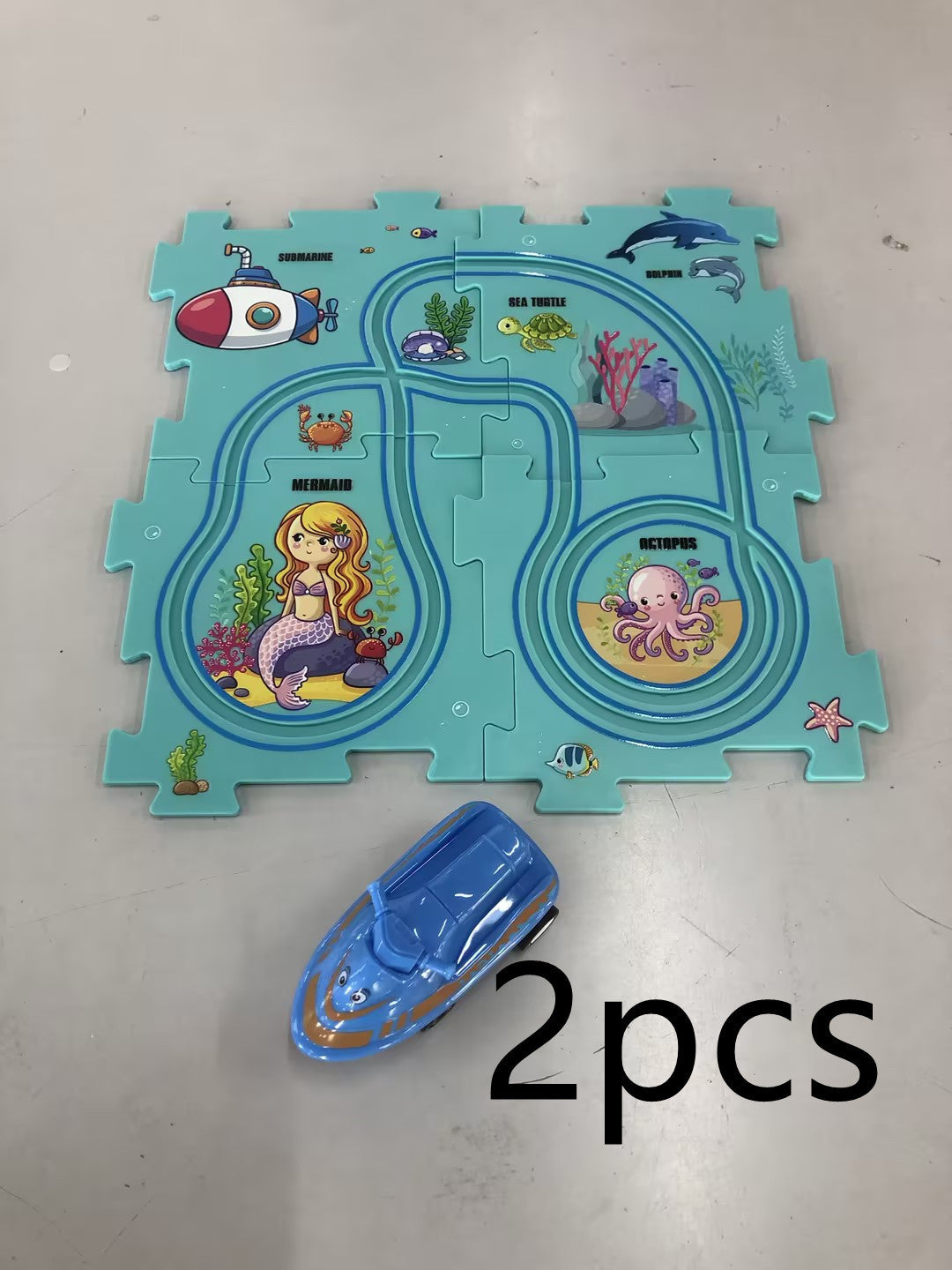 🚂🧩 Pista Eléctrica de Puzzle para Niños – DIY Creativo + Coche Automático – Tendencia 2026 ⚡👧👦