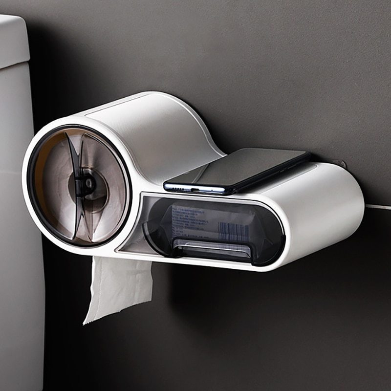 Portarrollos de baño moderno — Diseño creativo y resistente al agua