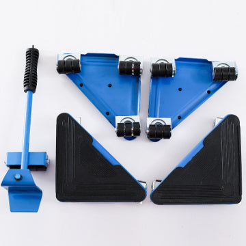 Herramienta profesional para mover muebles – Kit de transporte con palanca y ruedas