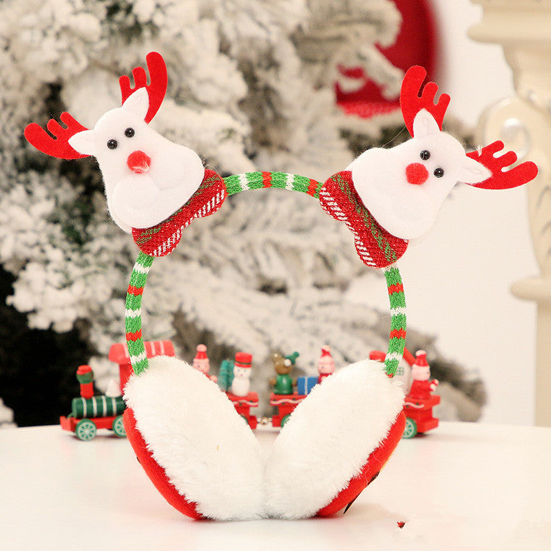Diadema navideña con orejeras en diseños de Papá Noel, reno, muñeco de nieve y osito apta para adultos y niños