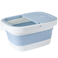 Cubo plegable para baño de pies en PP y TPE, diseño japonés resistente al calor de -20 °C a 100 °C, estructura ligera y portátil para relajación y cuidado personal.