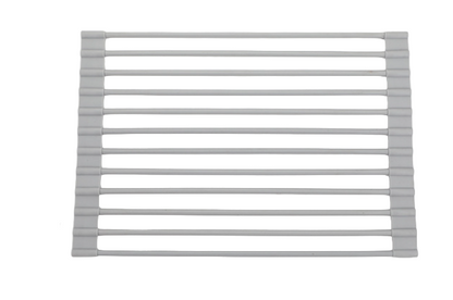 Escurreplatos plegable de acero inoxidable — Soporte para fregadero