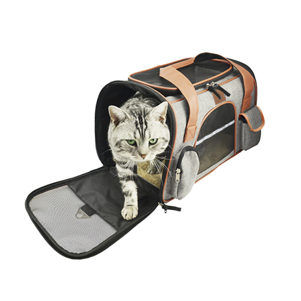 Asiento transportín para perros – Tela Oxford resistente y diseño seguro para coche