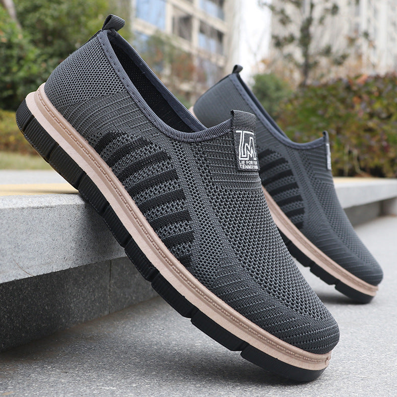 Zapatillas slip-on para hombre — Diseño casual con suela blanda y punta redonda