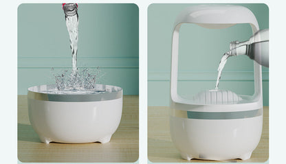 Humidificador Antigravedad con Efecto Gota de Agua – Aromaterapia Silenciosa USB 500 ml