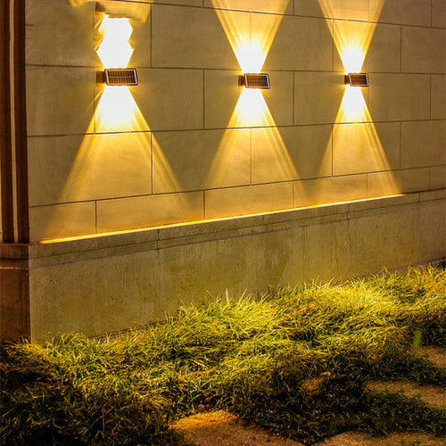 Aplique Solar de Pared Impermeable IP65 – Iluminación Automática para Exteriores