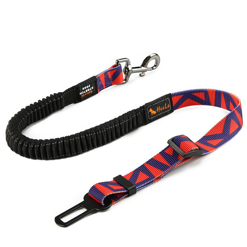 Cinturón de seguridad ajustable para perros – Nylon resistente y compatible con vehículos