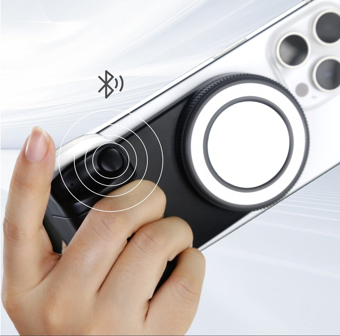 Luz de Relleno Portátil con Bluetooth para Móvil y Conexión Magnética