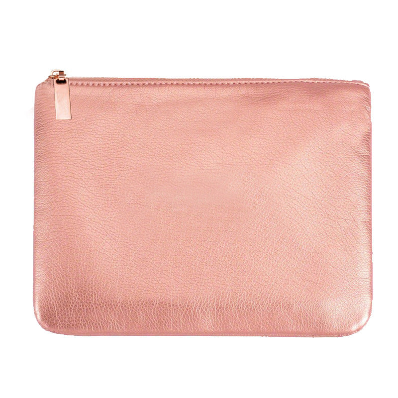 Set de 15 Brochas de Maquillaje Profesional con Bolsa Rose Gold