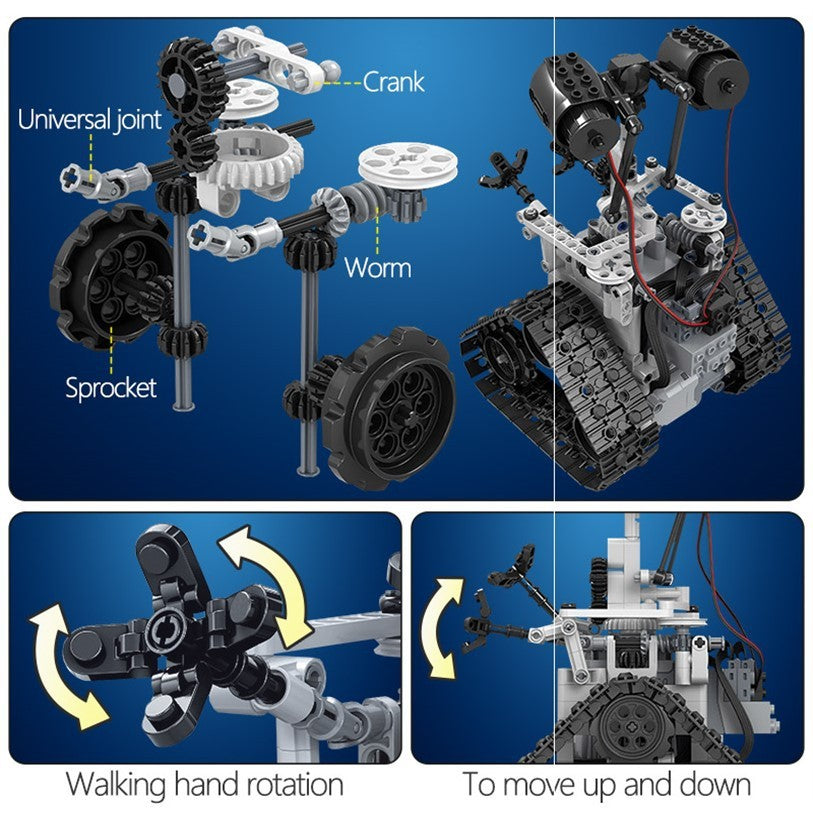 Robot Eléctrico con Control Remoto – Juguete de Construcción STEM con Bloques