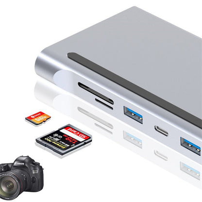 Hub Docking Station USB-C 11 en 1 – Expansión Multifuncional para Portátiles y MacBook