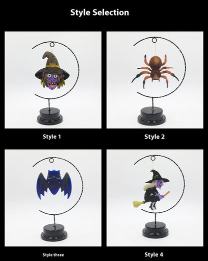 Lámpara Decorativa de Bruja en Hierro Forjado – Luz LED de Halloween