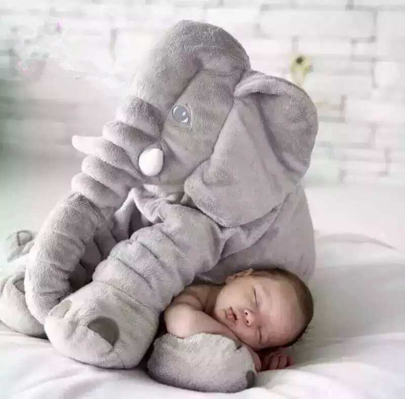 Peluche Elefante Gigante – Almohada Suave con Manta Multifuncional