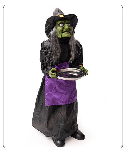 Bruja Eléctrica con Sensor de Sonido – Decoración Animada de Halloween
