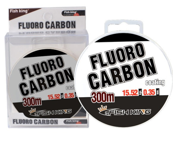 Línea de pesca de nailon con recubrimiento fluorocarbonado – alta resistencia 300 m