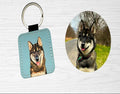 Llavero de Cuero Personalizado con Foto de tu MASCOTAS
