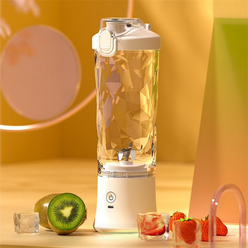Batidora Portátil 6 Cuchillas – Mini Licuadora Recargable USB Tipo-C 600 ml