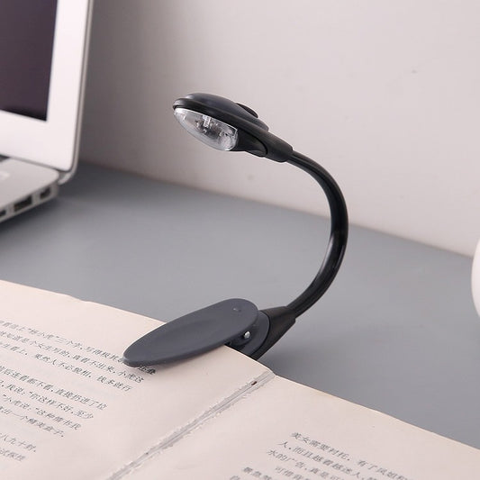 📖✨ Lámpara LED de Lectura Mini Clip-On – Luz Portátil Flexible para Libros y Portátiles