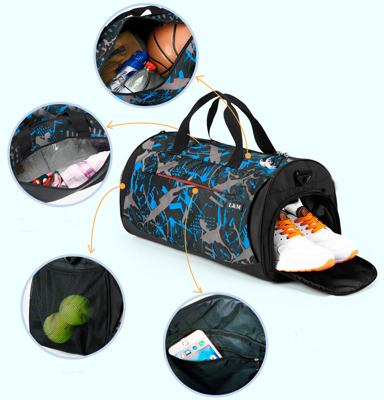 Bolso deportivo fitness para hombre – tejido Oxford impermeable
