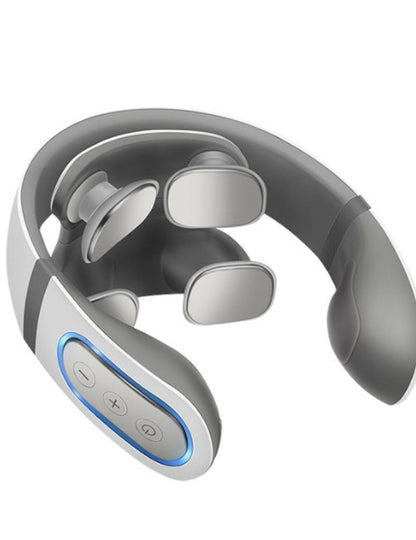 Masajeador cervical inalámbrico 4D – Alivio del dolor muscular y relajación con calor terapéutico