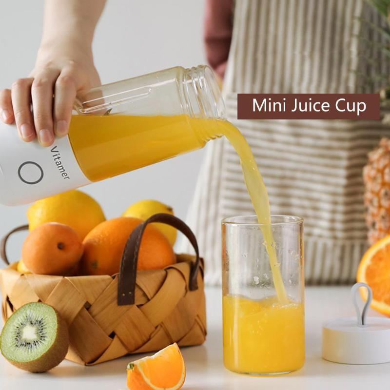 Licuadora Portátil USB 350 ml – Recargable y Compacta para Smoothies y Batidos