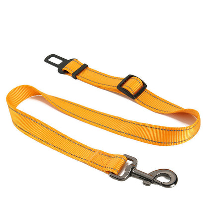 Cinturón de seguridad ajustable para perros – Nylon resistente y compatible con vehículos