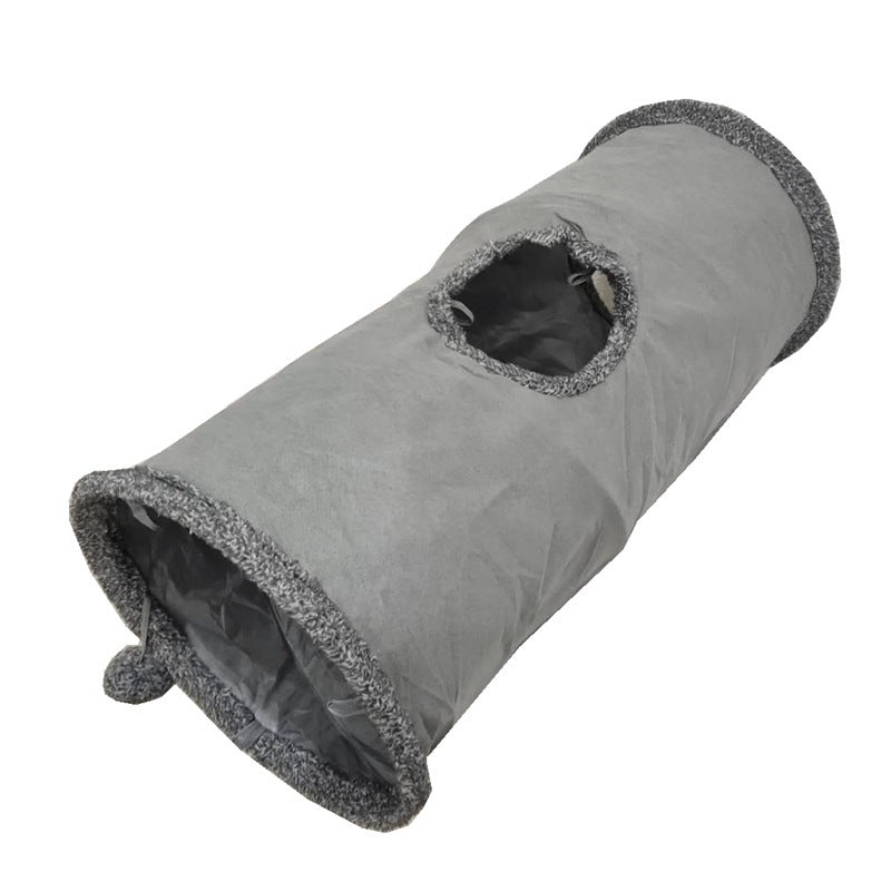 Túnel plegable para gatos – Juguete interactivo suave y resistente