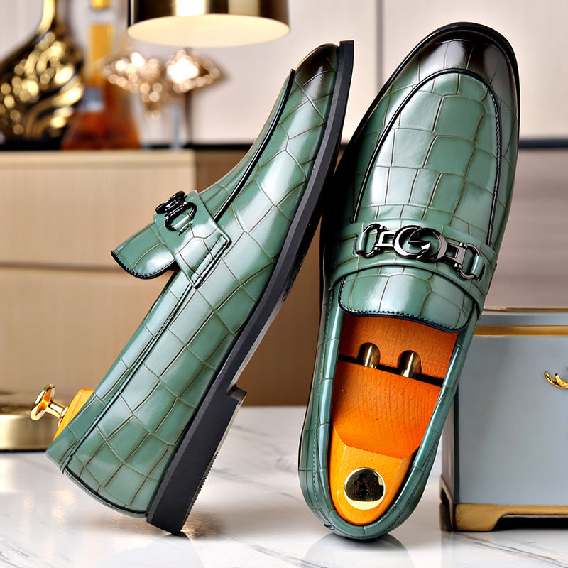 Mocasines casuales hombre – Hebilla metálica estilo juvenil