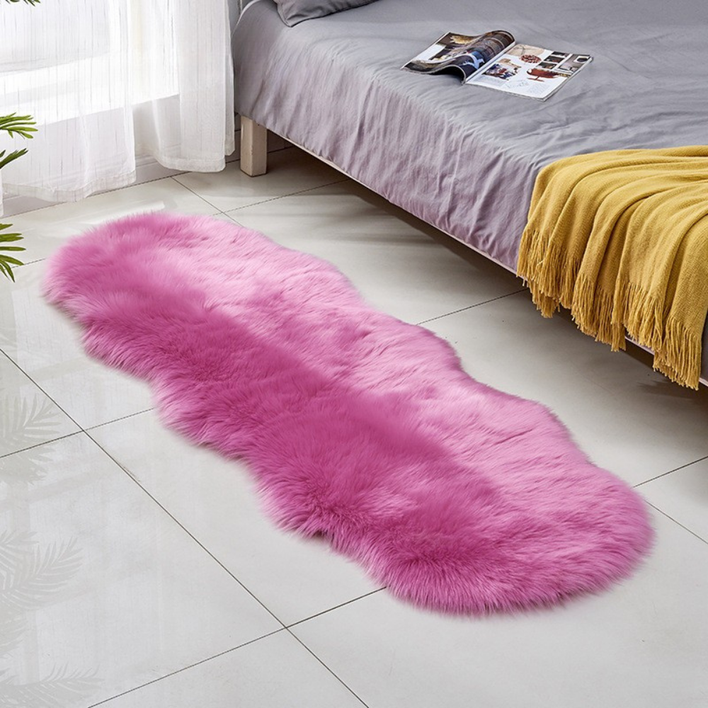 Alfombra efecto lana sintética — Estilo elegante y acogedor
