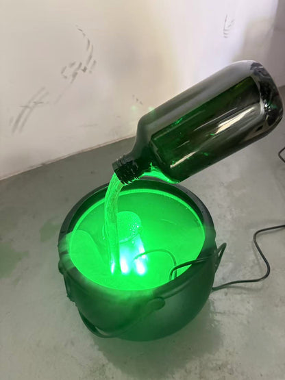 Caldero Mágico con Luz y Niebla – Decoración Interactiva de Halloween