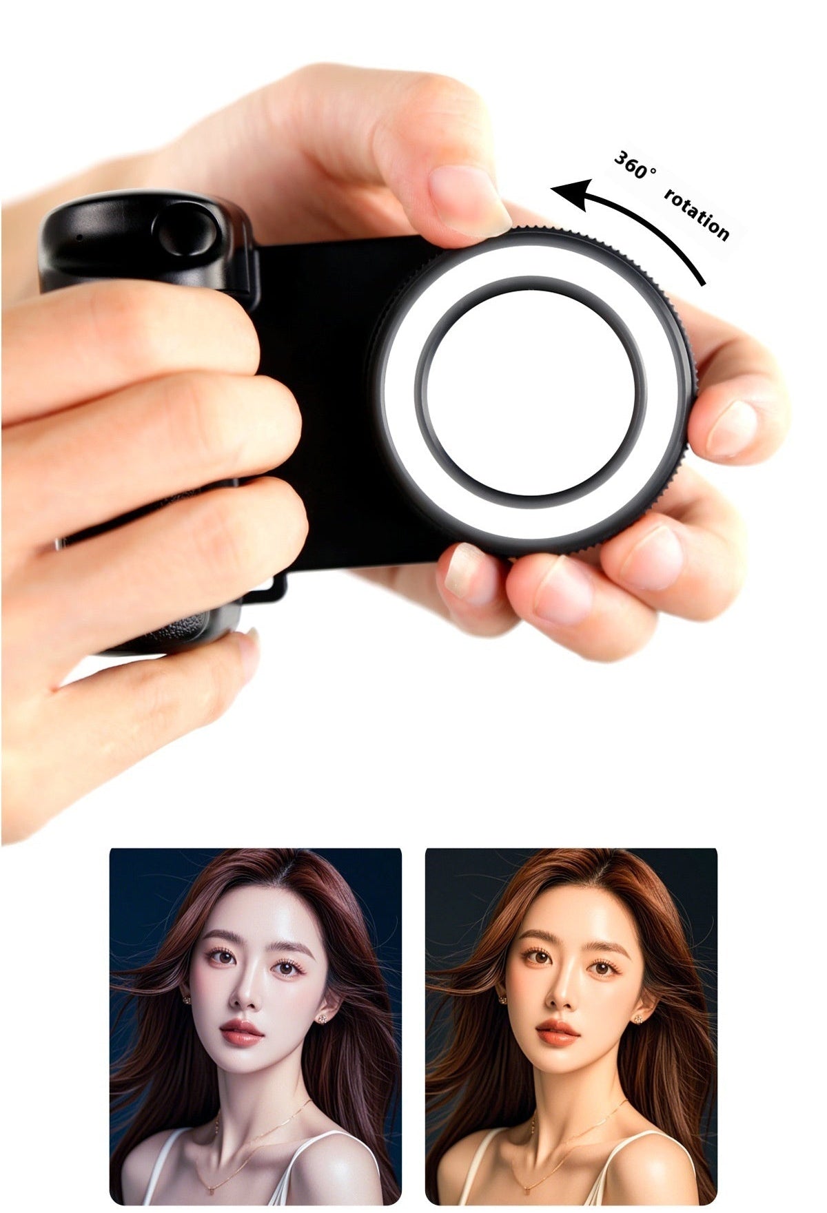 Luz de Relleno Portátil con Bluetooth para Móvil y Conexión Magnética