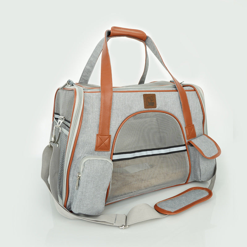 Asiento transportín para perros – Tela Oxford resistente y diseño seguro para coche