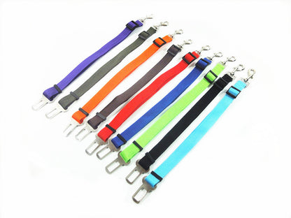 Cinturón de seguridad ajustable para perros – Material PP resistente y multicolor