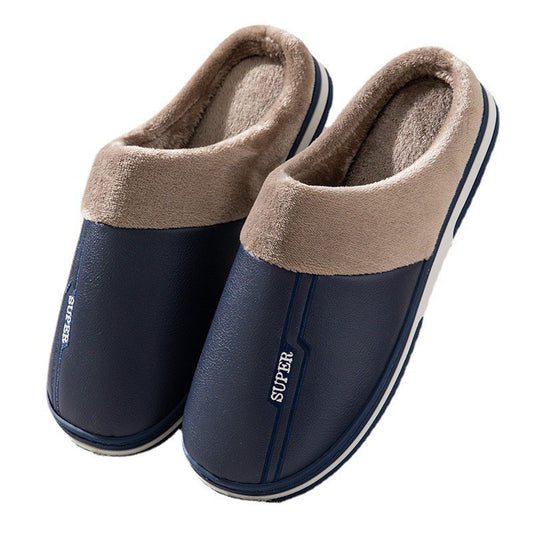 Pantuflas de invierno para hombre — Diseño oversize con forro cálido y suela antideslizante