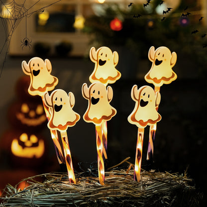Luces LED Decorativas de Halloween – Iluminación Festiva con Figuras Cartoon