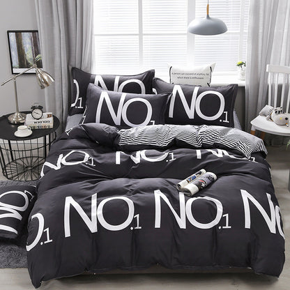 Juego de Cama de Algodón Aloe – Set 4 Piezas con Diseño Floral Moderno