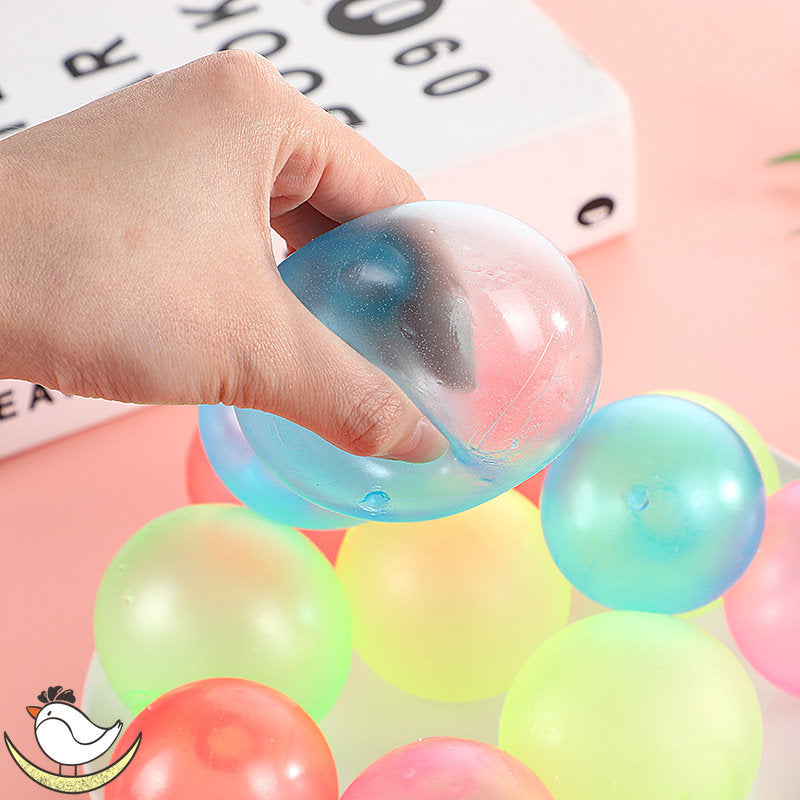 Bola Pegajosa Luminosa Glow In The Dark – Juguete Antiestrés y de Coordinación Infantil