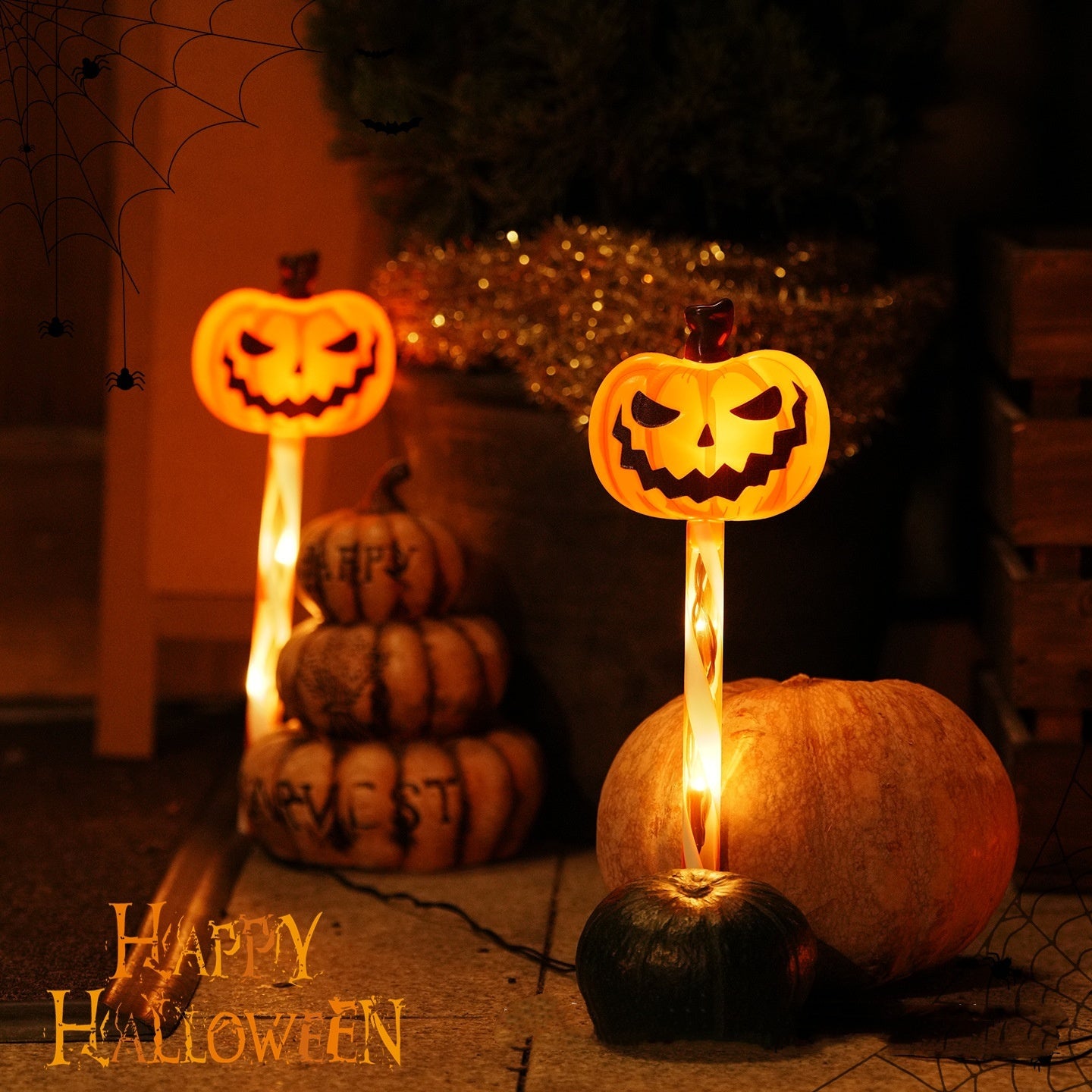 Luces LED Decorativas de Halloween – Iluminación Festiva con Figuras Cartoon