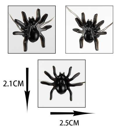 Guirnalda LED con Arañas Púrpuras – Luces Decorativas de Halloween USB o Pilas