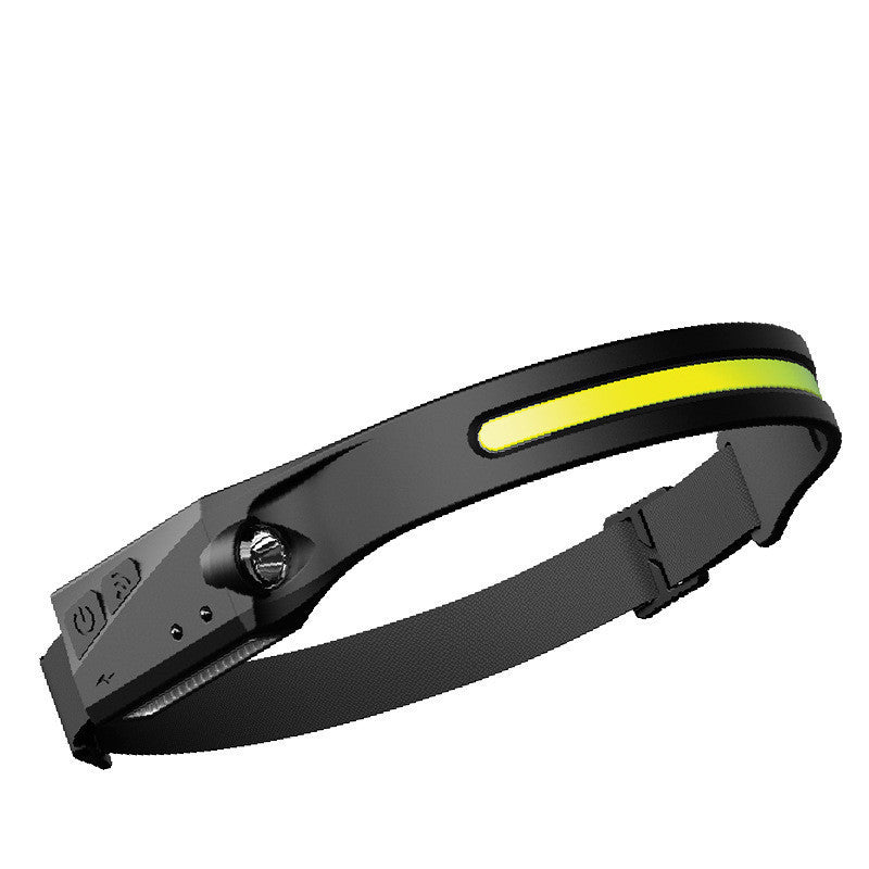Linterna frontal LED COB con sensor de movimiento – Recargable e impermeable