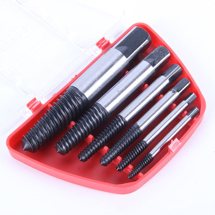 Extractor de Tornillos y Clavos 6 Piezas de Acero de Alta Res