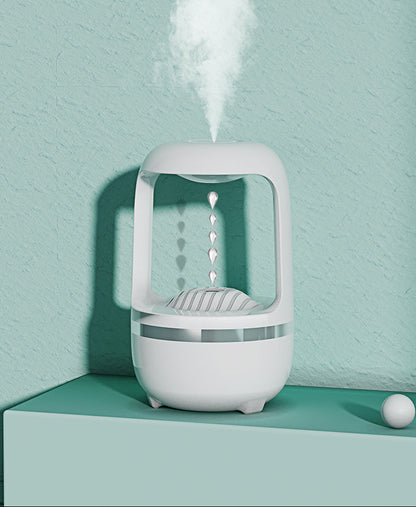 Humidificador Antigravedad con Efecto Gota de Agua – Aromaterapia Silenciosa USB 500 ml