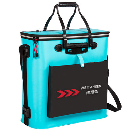 Cubo plegable para peces WEITANSEN – bolsa de pesca impermeable y portátil