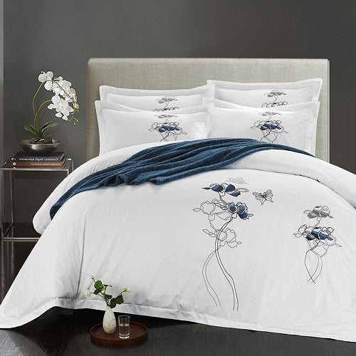 Juego de Cama de Algodón Puro – 4 Piezas Premium de Alta Densidad
