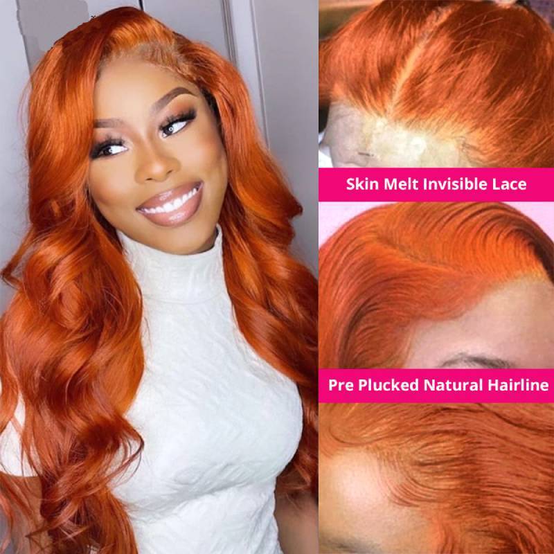 Peluca frontal de encaje de cabello humano 100 % natural con ondas suaves