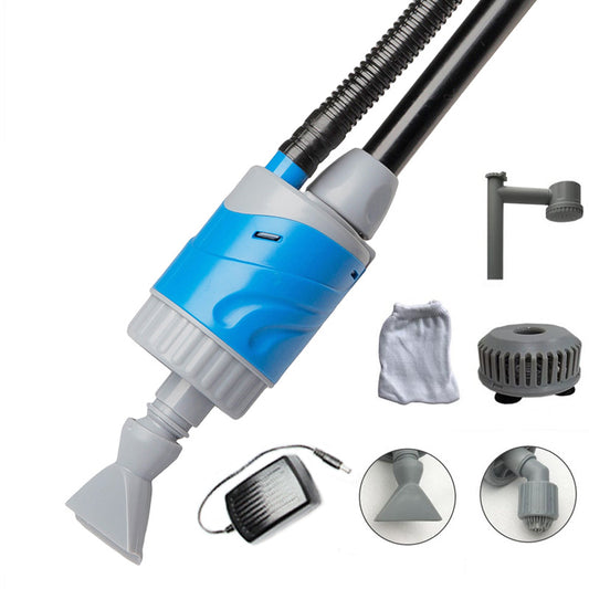 Cambiador de agua eléctrico multifuncional para acuarios – Succión potente y limpieza profunda