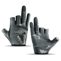 Guantes deportivos de pesca – Antideslizantes con 3 dedos libres y protección solar
