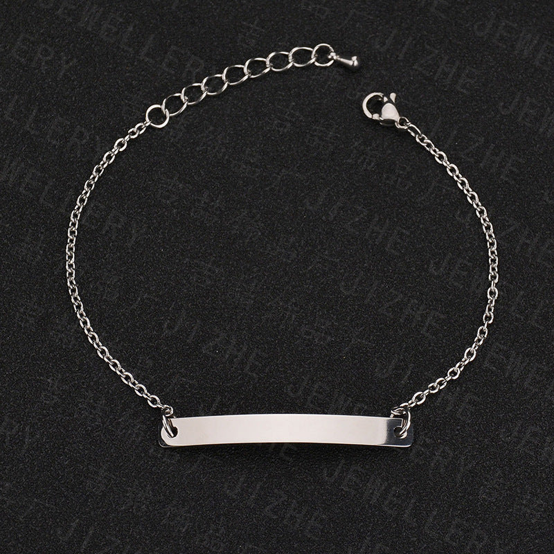 Pulsera de Placa Personalizable  Acero Inoxidable Premium